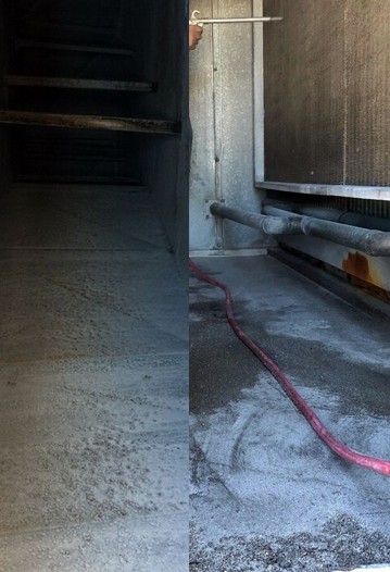 dirty vs. clean ducts